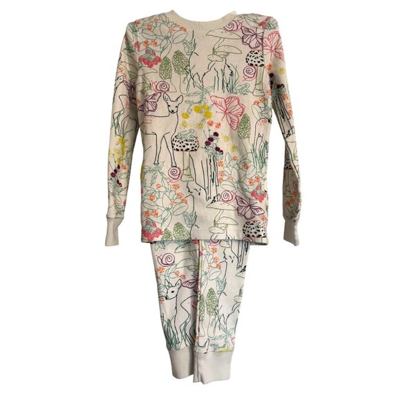 LL Bean Fitted PJ Set Size 5-6 Kids Silver Birch Organic Cotton NWT - Picture 7 of 7